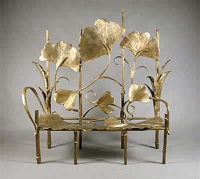 Ginkgo Banquette 'Les Grandes Berces' by Claude Lalanne