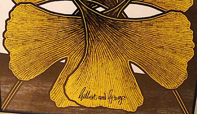 Gilbert & George Ginkgo Pictures (photo Cor Kwant)