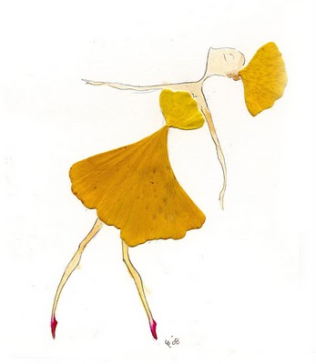 Ginkgo lady (illustration Charrow)