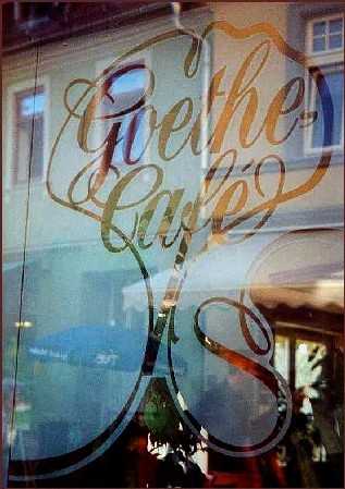 Weimar: Goethe cafe