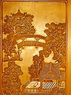 carved Ginkgo wood (photo Colin Swales)